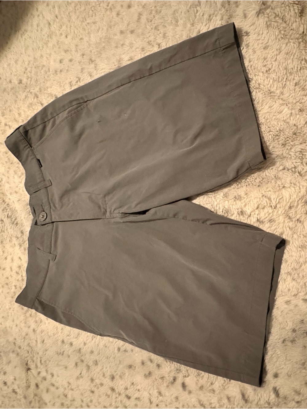Travis Mathew Men's Gray Flat-Front Casual Shorts